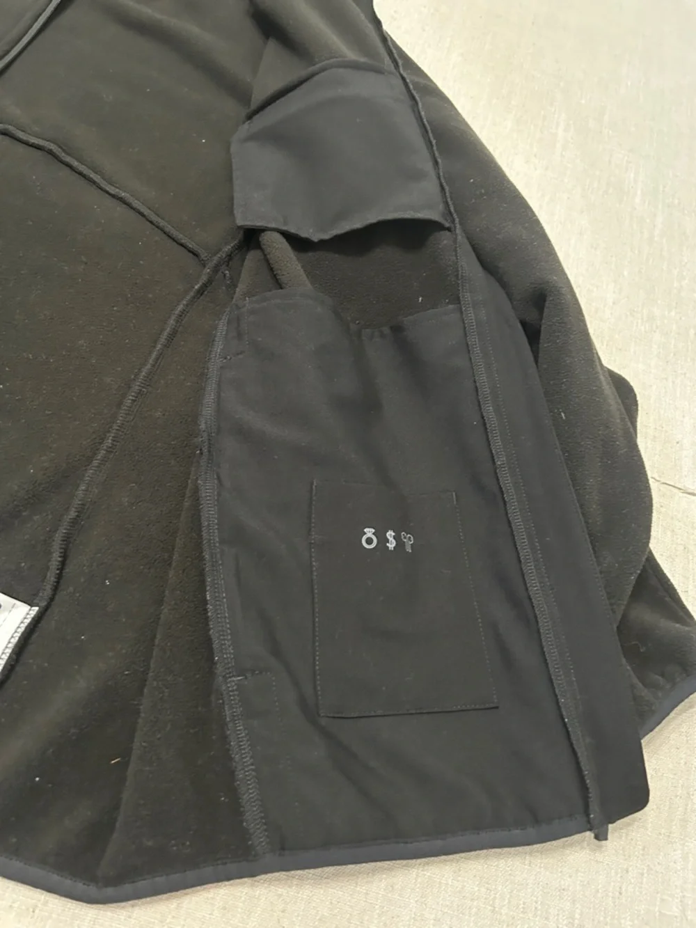 Figs On Shift Fleece Jacket XL Black Full Zip Cozy Warm Healthcare Coat
